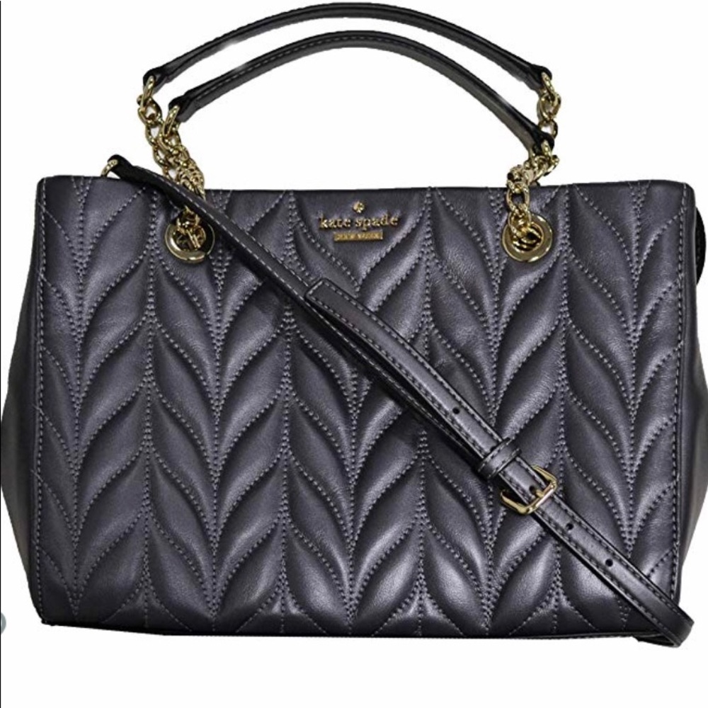 Brand New Authentic Kate Spade Meena Silver Gray